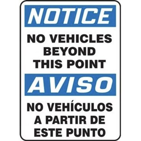Accuform BILINGUAL OSHA NOTICE Safety Sign NO SBMVHR861VA